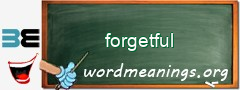 WordMeaning blackboard for forgetful